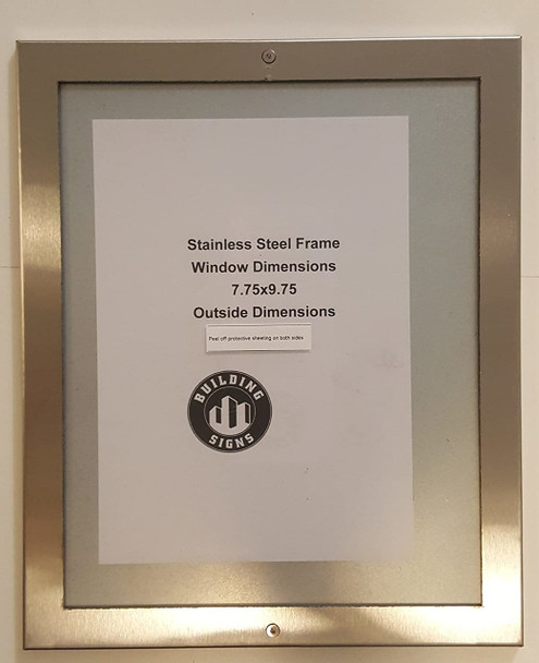 Elevator certificate frame 7.75 x 9.75