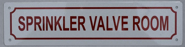 SPRINKLER VALVE ROOM SIGN (ALUMINUM SIGNS