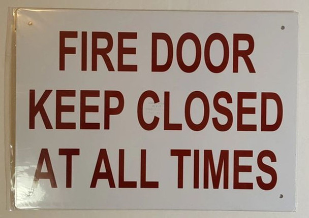 SIGNS FIRE Door Keep Closed