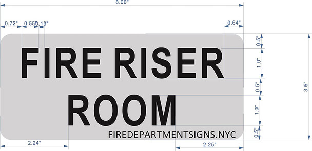 FIRE RISER ROOM SIGN