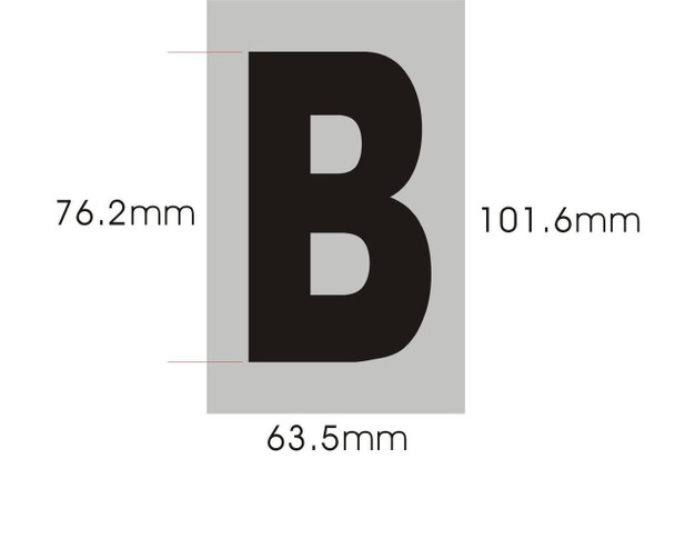 SIGNS Apartment Number Sign - Letter B