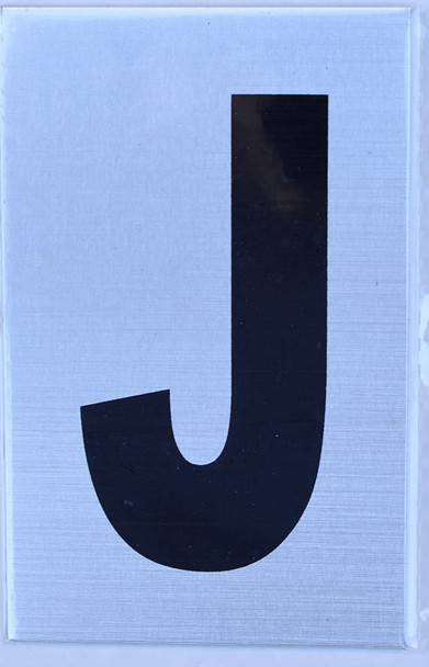 Apartment Number Sign - Letter J