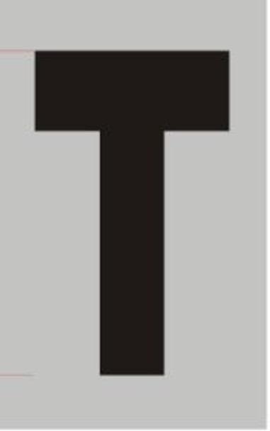 Apartment Number Sign - Letter T