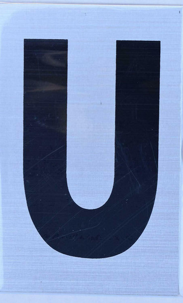 Apartment Number Sign - Letter U