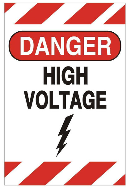 SIGNS Danger HIGH Voltage Sign (Aluminium,Double Sided