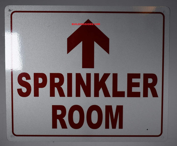 SPRINKLER ROOM sign