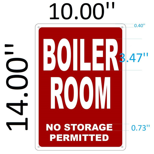 SIGNS Boiler Room Sign (Aluminium
