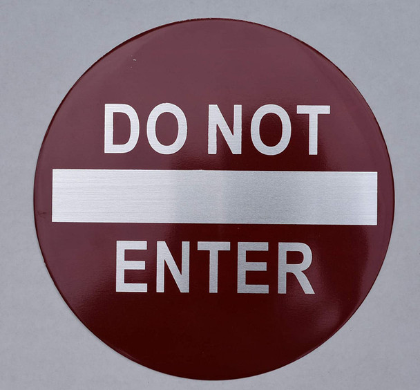 SIGNS Do not Enter Sign (Aluminium, Silver