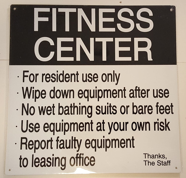 SIGNS Fitness Center SIGN (