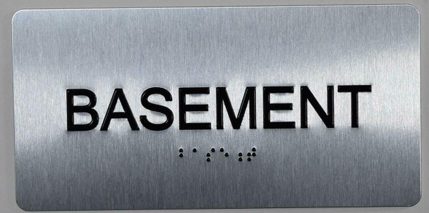 Basement Floor Number Sign -Tactile Signs