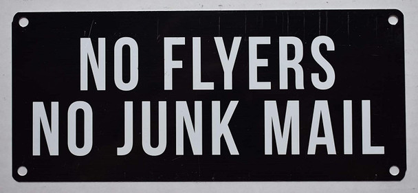 NO Flyers NO Junk Mail Sign