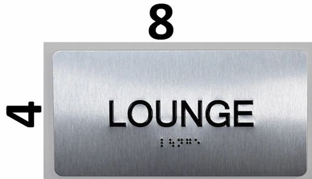 SIGNS Lounge Sign Silver-Tactile Touch