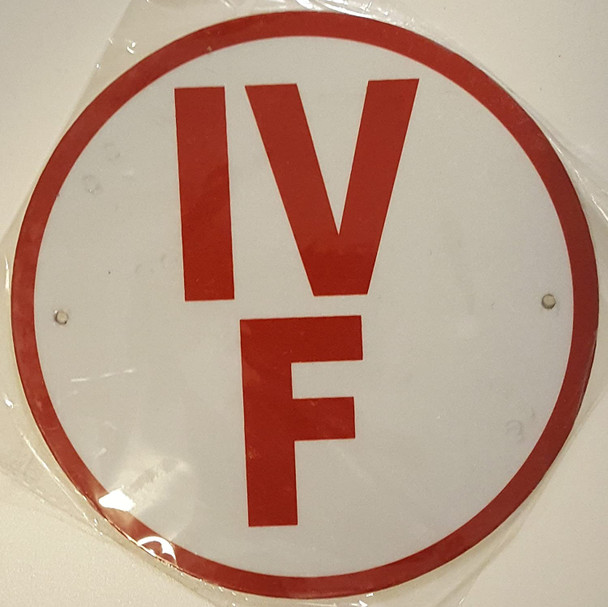 IV-F Floor Truss Circular Sign (WHITE