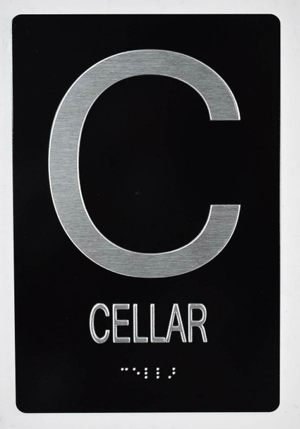 ADA CELLAR FLOOR NUMBER SIGN