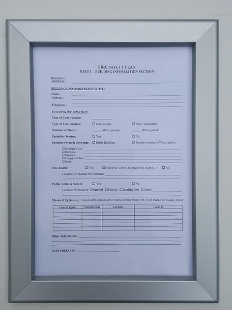 Fire Safety Plan Frame