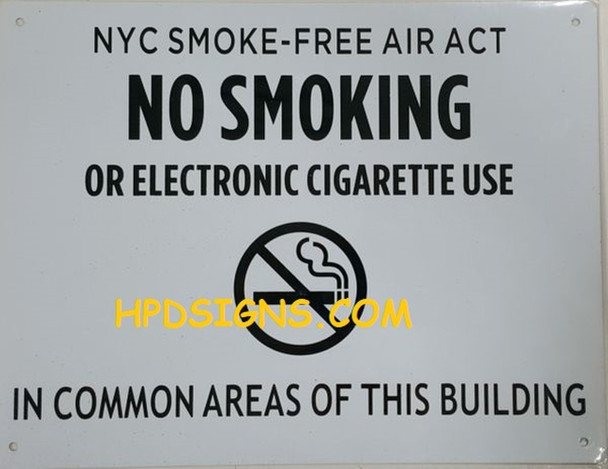 SIGNS NYC Smoke free Act Sign "No