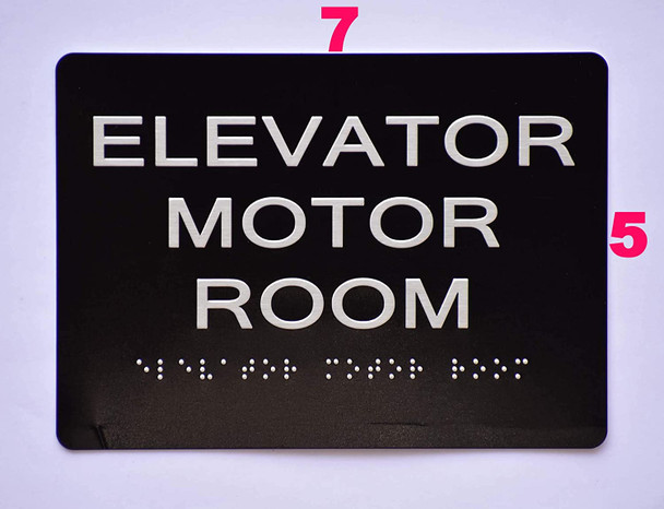Sign Elevator Motor Room