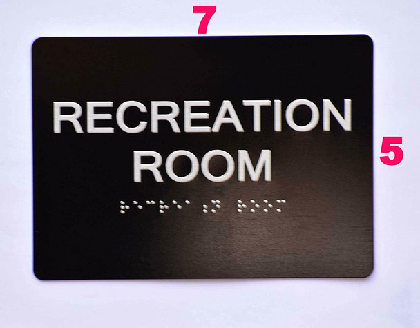 Compliance Sign-Recreation Room