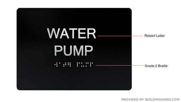 Compliance Sign- Water Pump