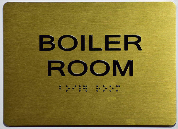 BUILDING MANAGEMENT SIGN- Boiler Room