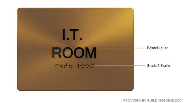 Compliance Sign-I.T Room