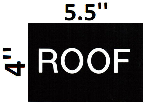 Compliance Sign-Roof