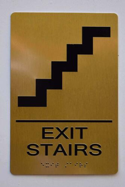 Sign EXIT Stairs
