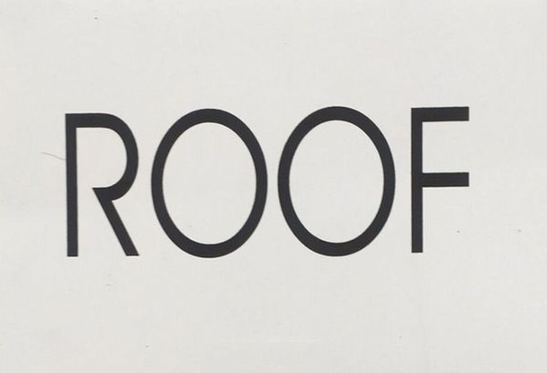 SIGNS FLOOR NUMBER SIGN - ROOF SIGN