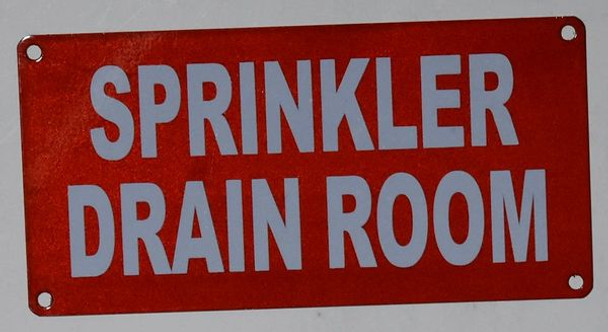 Compliance Sign- Sprinkler Drain Room