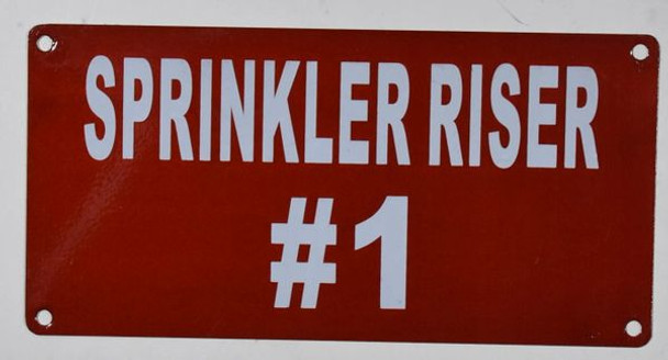 Sign Sprinkler Riser #1