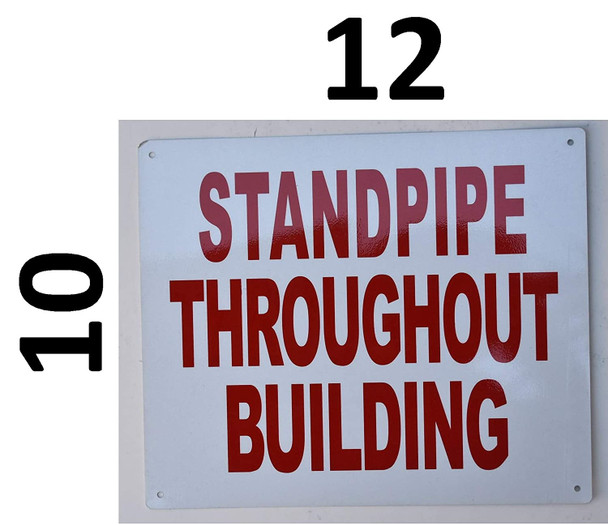 Fire Department Sign-Standpipe Throughout Building