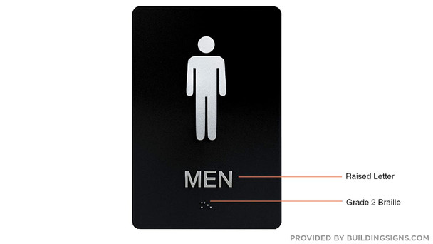 Men Restroom ADA Sign