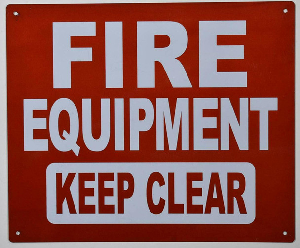 Fire Department Sign-FIRE EQUIPMENT KEEP CLEAR