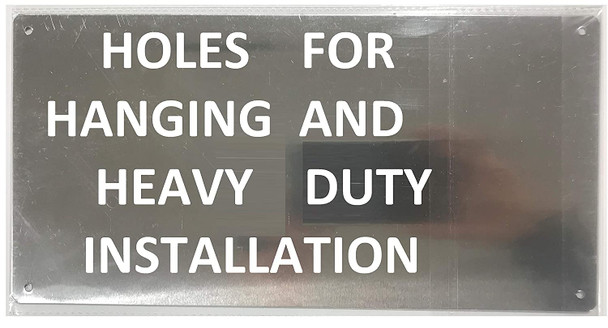 Standpipe Shut Off Valve- FEET Opposite This Sign (Silver, Rust Free,Aluminium 6x12)