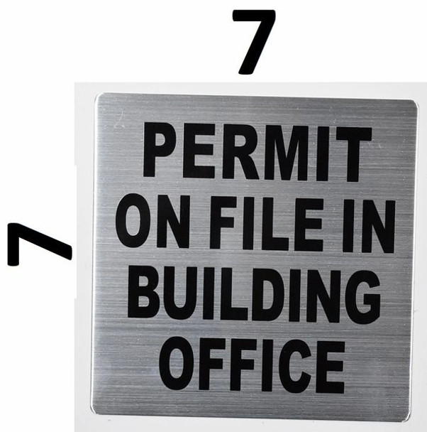 Compliance Sign- Permit ON File in Building Office