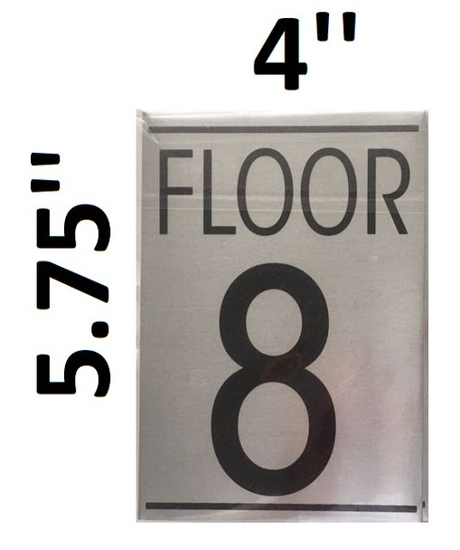 FLOOR NUMBER 8 SIGN