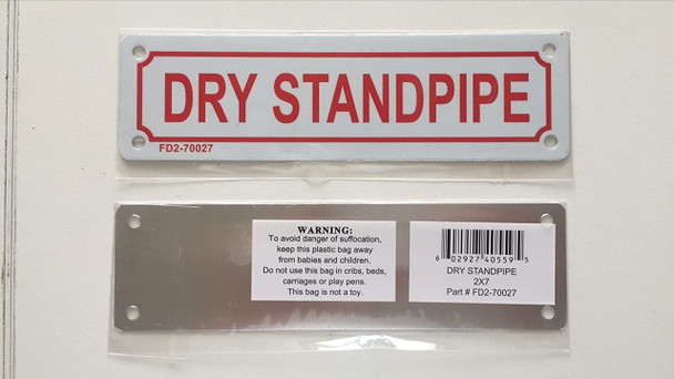 DRY STANDPIPE SIGN