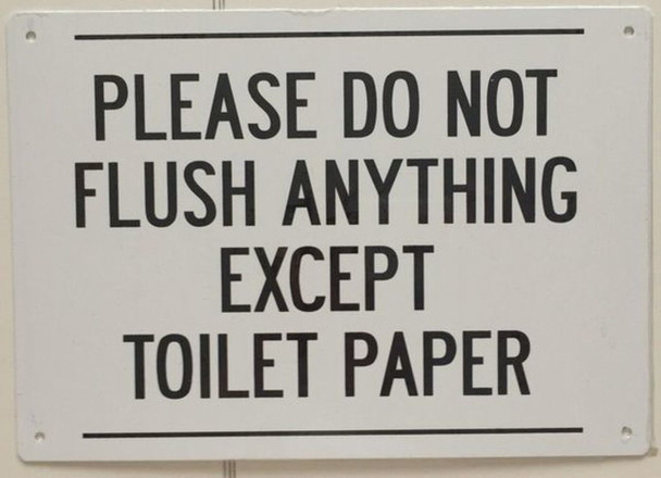 SIGNS PLEASE DO NOT FLUSH PAPER TOWELS