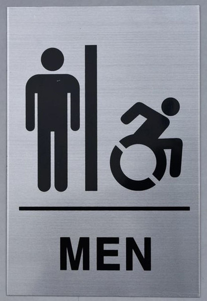 SIGNS MEN ACCESSIBLE RESTROOM SIGN Tactile Signs