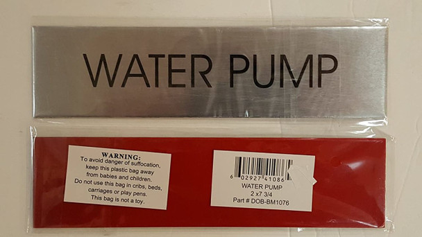 WATER PUMP SIGN