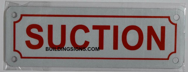 SUCTION SIGN