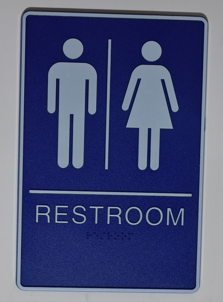 RESTROOMS SIGN