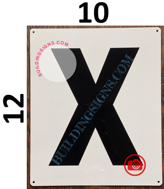 LETTER X SIGN