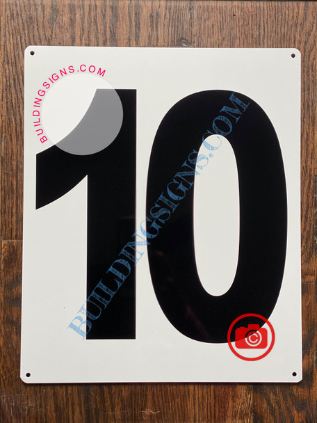 "10" SIGN
