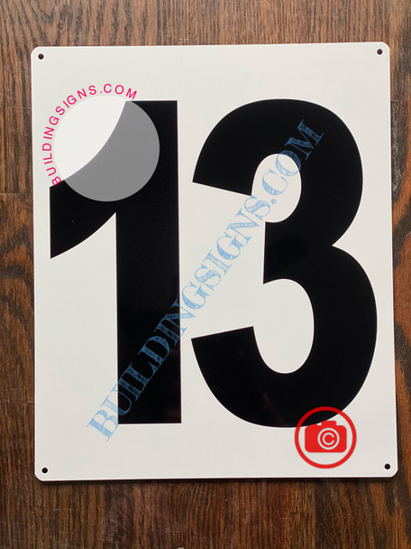 "13" SIGN