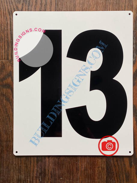 "13" SIGN