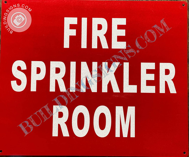 Sign Fire Sprinkler Room