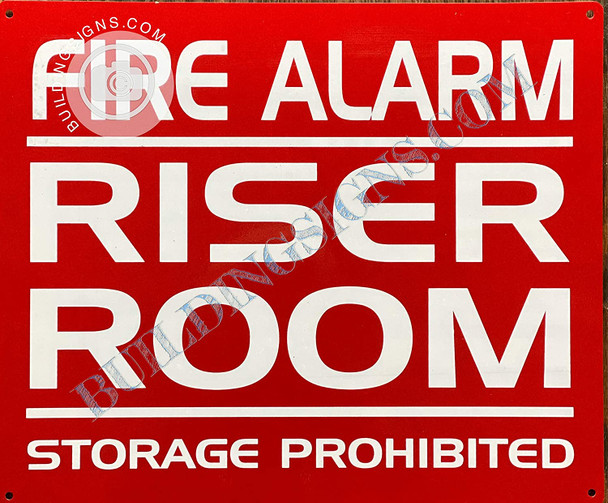 FIR Alarm/Riser Room Sign Sign