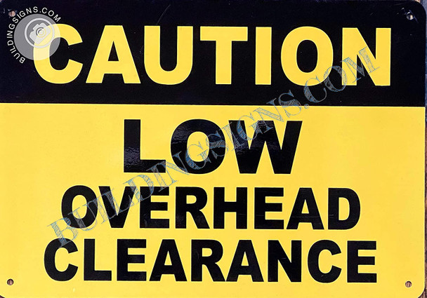 HPD Caution Low Overhead Clearance