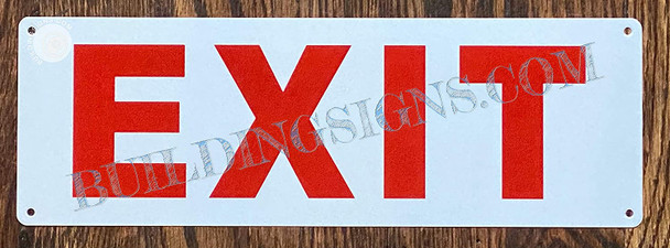 EXIT Sign (Reflective, Aluminum)